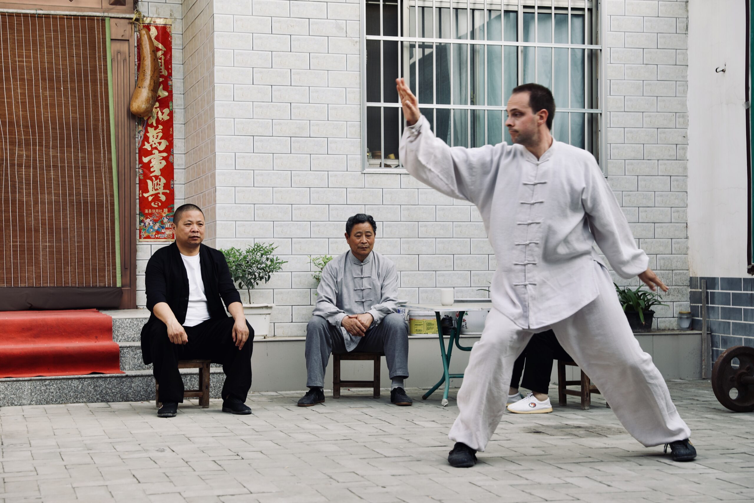 Matthieu Tachon en pratique à Chenjiagou